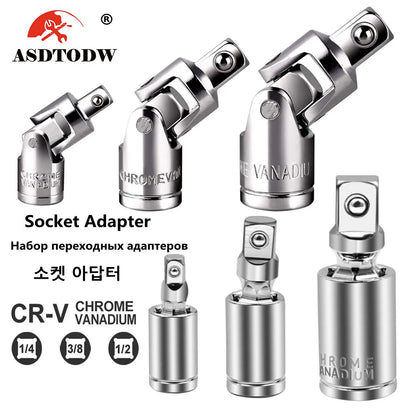 Universal Joint Set Ratchet Angle Extension Bar Socket Adapter Manual and Pneumatic Bendable Adapter Socket Tools