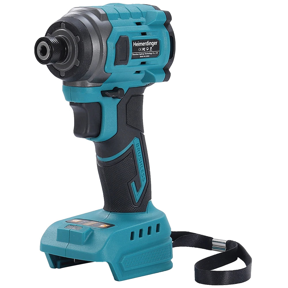 18V  Electric Rechargeable Battery Powered Brushless Cordless Impact Driver 