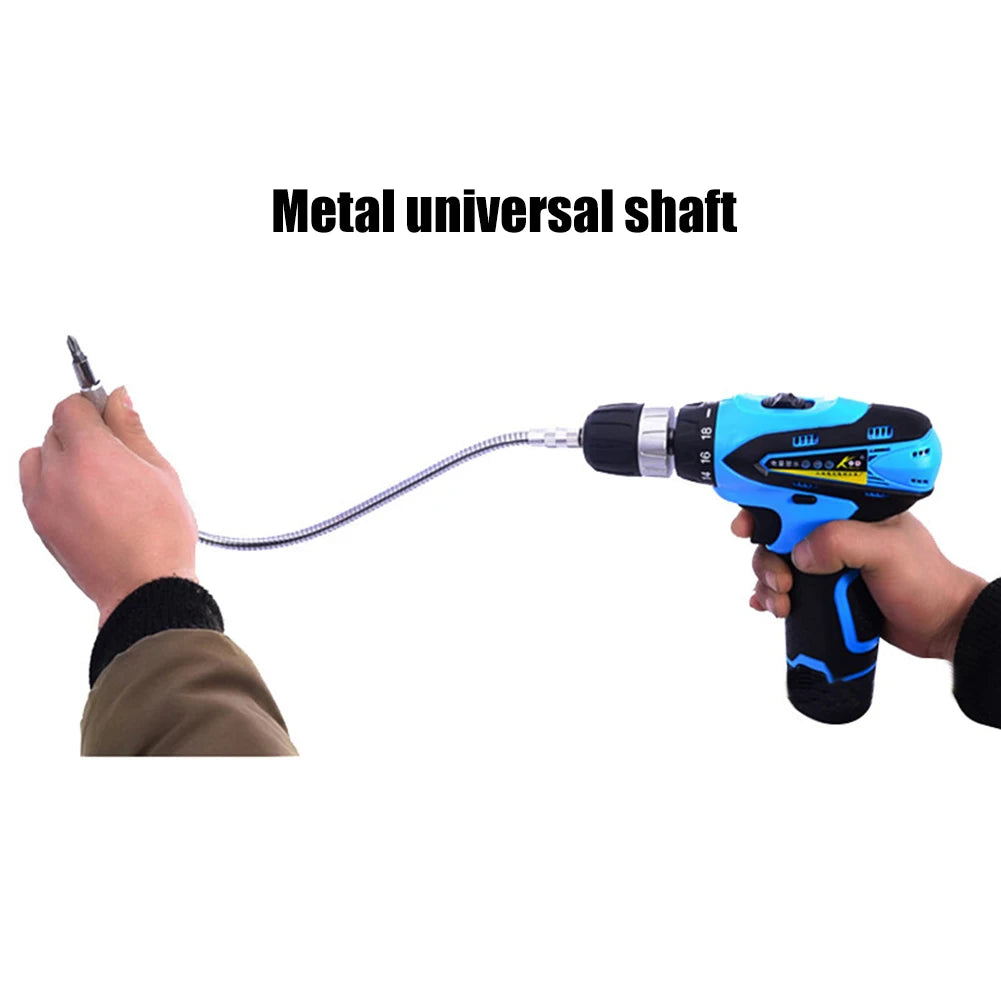 Universal Metal Flexible Shaft Extension Hose Drill Electric Screwdriver Head