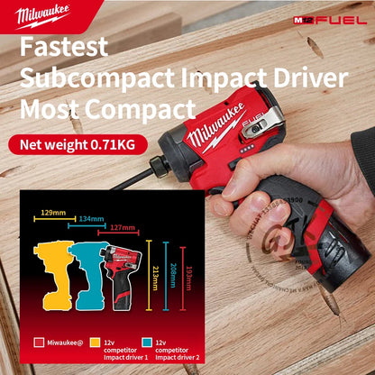 Milwaukee FUEL 12V Hex Cordless Impact Driver 