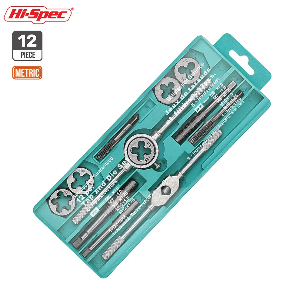 Mechanic Tap and Die Set Thread Kit Hand Screw Thread Tool Kit 