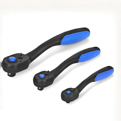  1pcs Ratchet Ratchet Handle with Teardrop Head,Reversible Design, Quick-Release Ratchet with Comfort Grip