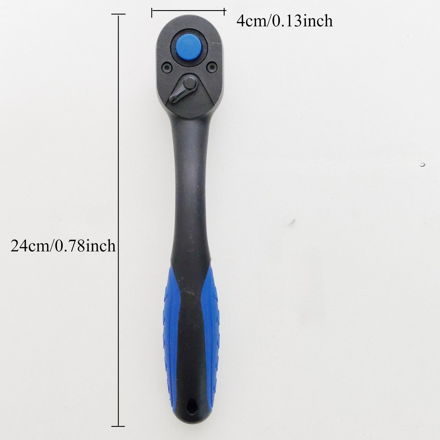  1pcs Ratchet Ratchet Handle with Teardrop Head,Reversible Design, Quick-Release Ratchet with Comfort Grip