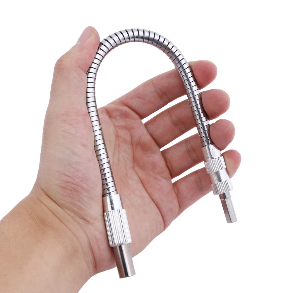 Universal Metal Flexible Shaft Extension Hose Drill Electric Screwdriver Head