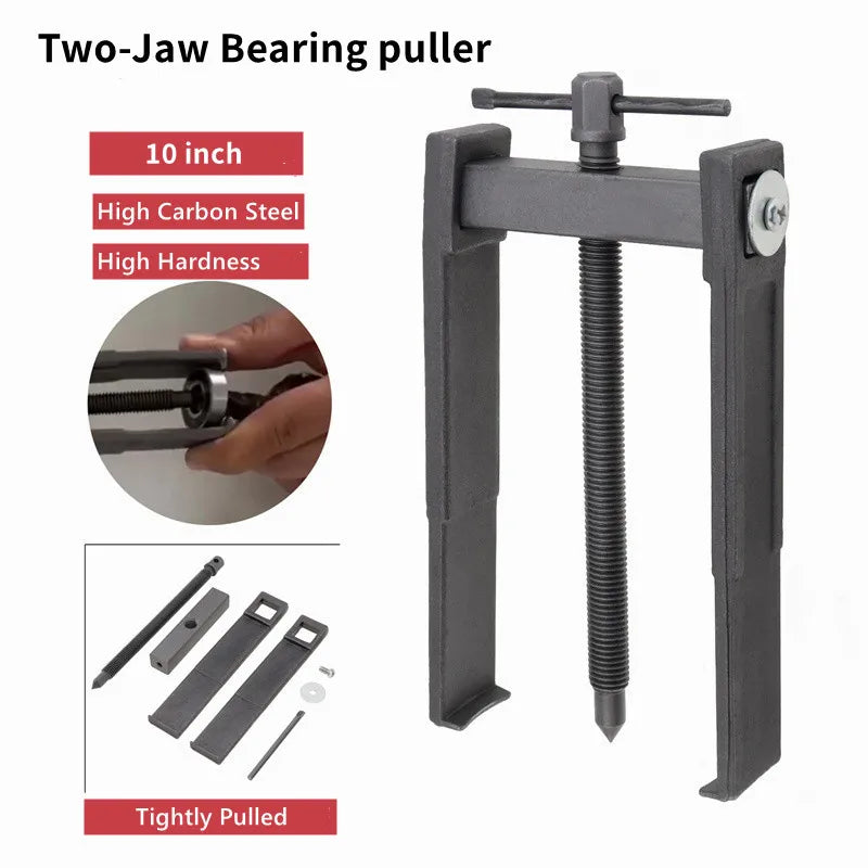 Adjustable 2-Jaw Bearing Puller Extractor Tool for Car Repair - Available in 1 Pack of 3/4/6/8/10 Inch Sizes