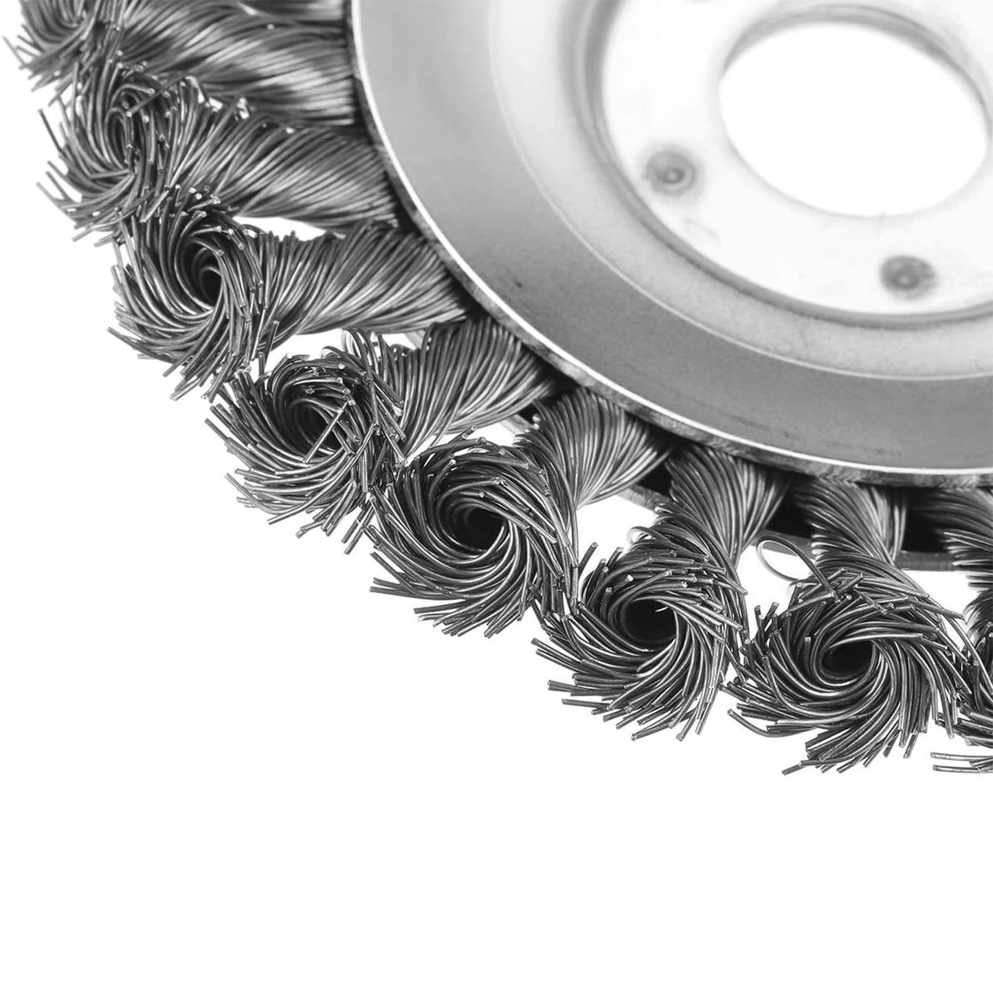 6/8 Inch Steel Wire Rotary Brush Cutter Trimmer Head Sets Weeds Blade Cutter Compatible with String Trimmers, Moss Grass Rust Re