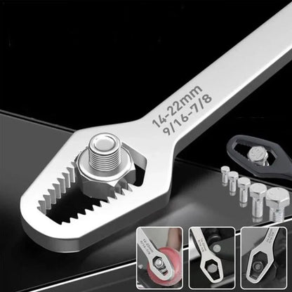 Universal Adjustable Torx Wrench 3-17mm Double-Headed Self-Tightening Tool for Industrial Applications