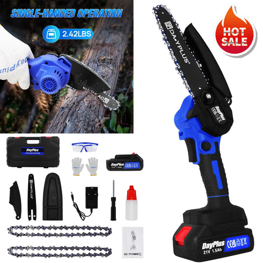 1 set One-Handed Lithium  Powerful Electric  Mini Chainsaw 