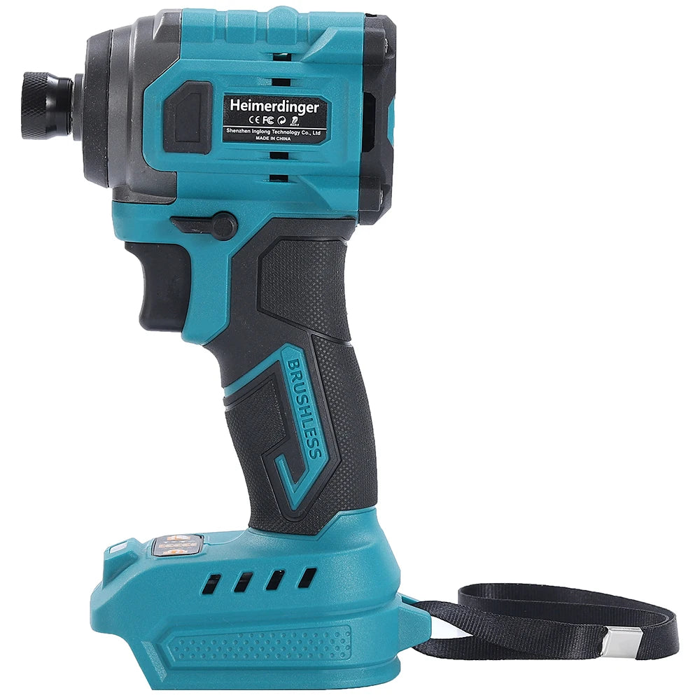 18V  Electric Rechargeable Battery Powered Brushless Cordless Impact Driver 
