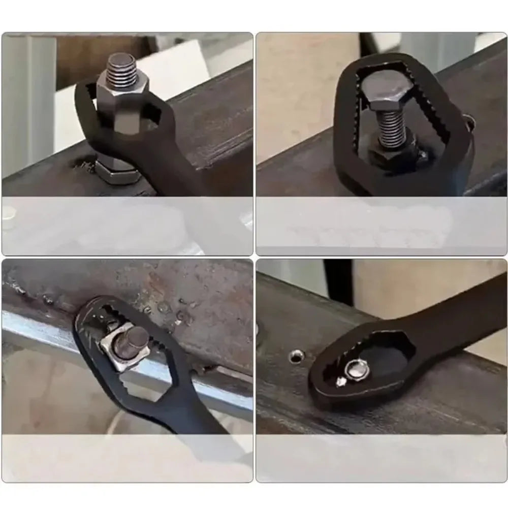 Universal Adjustable Torx Wrench 3-17mm Double-Headed Self-Tightening Tool for Industrial Applications