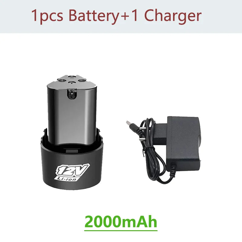  Universal 12V High Capacity Rechargeable Lithium-Ion Battery for Electric