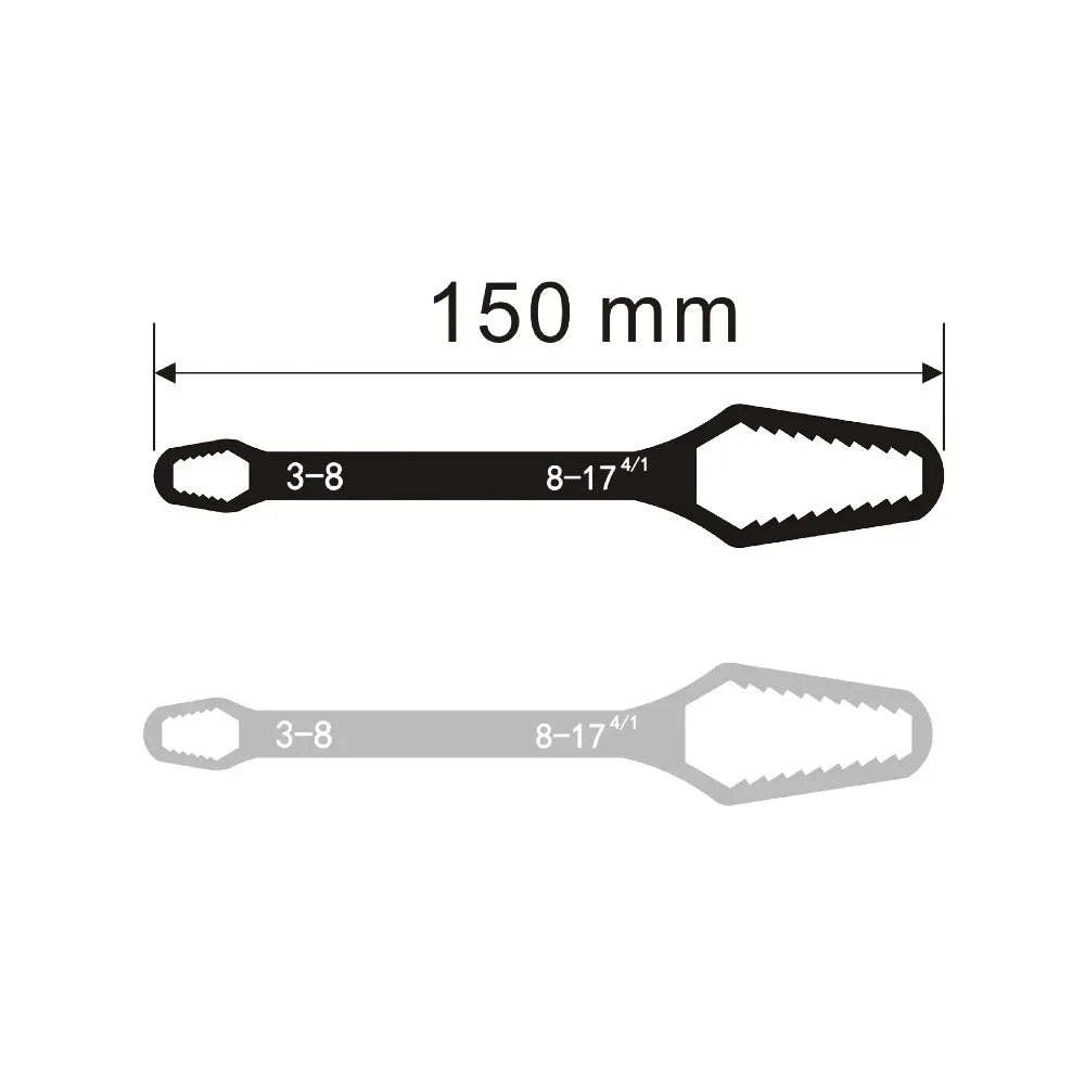 Universal Adjustable Torx Wrench 3-17mm Double-Headed Self-Tightening Tool for Industrial Applications
