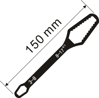 Universal Adjustable Torx Wrench 3-17mm Double-Headed Self-Tightening Tool for Industrial Applications