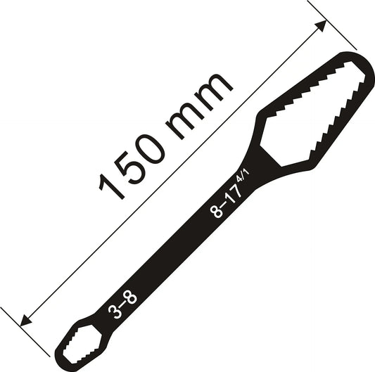 Universal Adjustable Torx Wrench 3-17mm Double-Headed Self-Tightening Tool for Industrial Applications