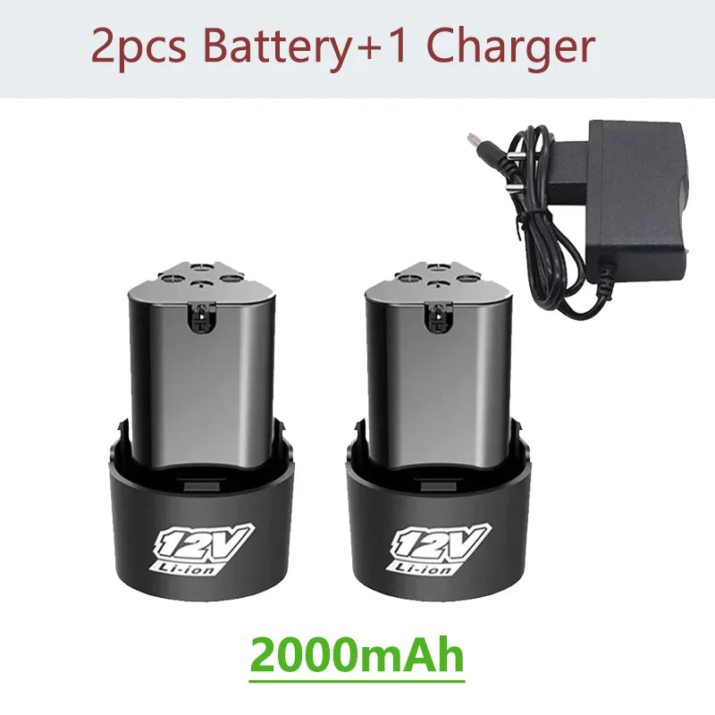  Universal 12V High Capacity Rechargeable Lithium-Ion Battery for Electric