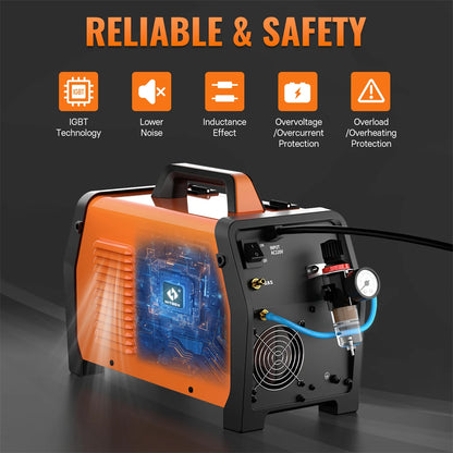 6 in 1 270A Aluminum Welding Machine  Digital Screen 2T 4T Inverter Welder Stainless