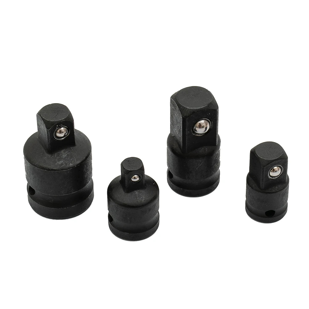 Socket Adapter Reducer Set - 4 Pieces, 1/2" to 3/8", 3/8" to 1/4", 3/4" to 1/2" Impact Drive Repair Tools