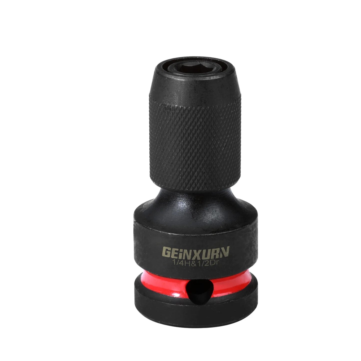 Impact Screwdriver Bit Holders: 1/2-Inch Square Drive to 1/4-Inch Quick Release Hex Socket Adapter with Included Screwdriver Bits
