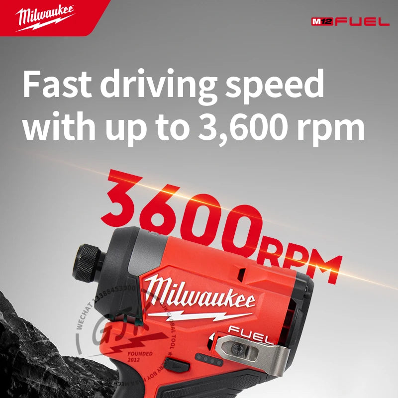 Milwaukee FUEL 12V Hex Cordless Impact Driver 