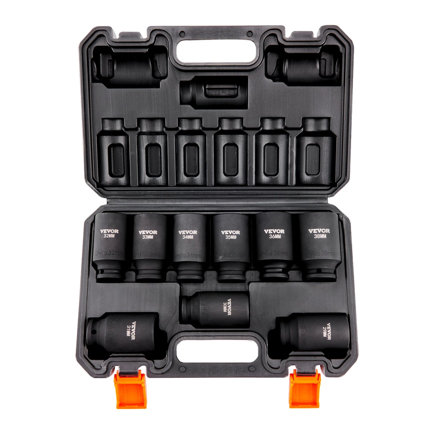  Drive Impact Socket Set 9/11 Piece Deep Socket Set for Auto Repair Ratchet Tool Kit