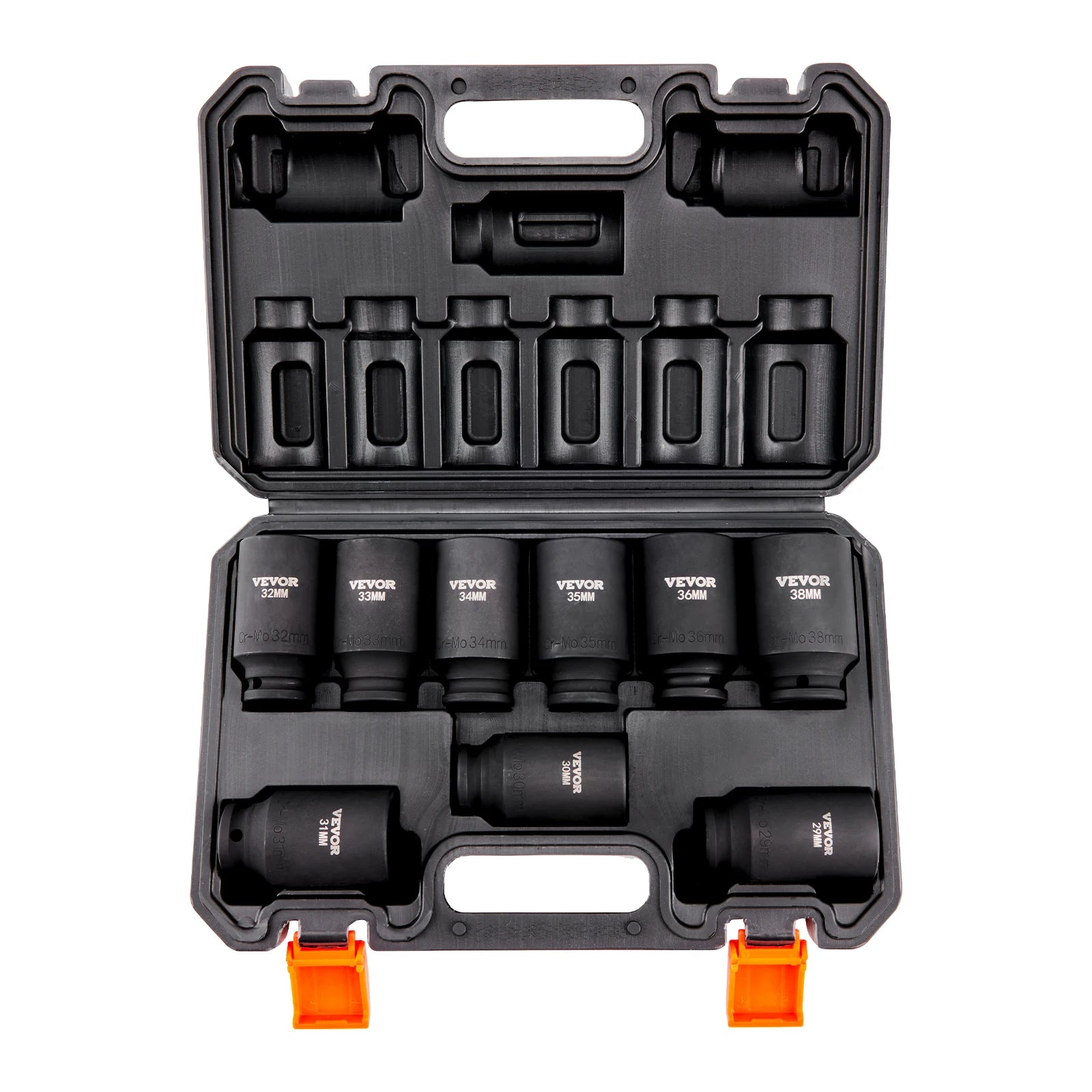  Drive Impact Socket Set 9/11 Piece Deep Socket Set for Auto Repair Ratchet Tool Kit