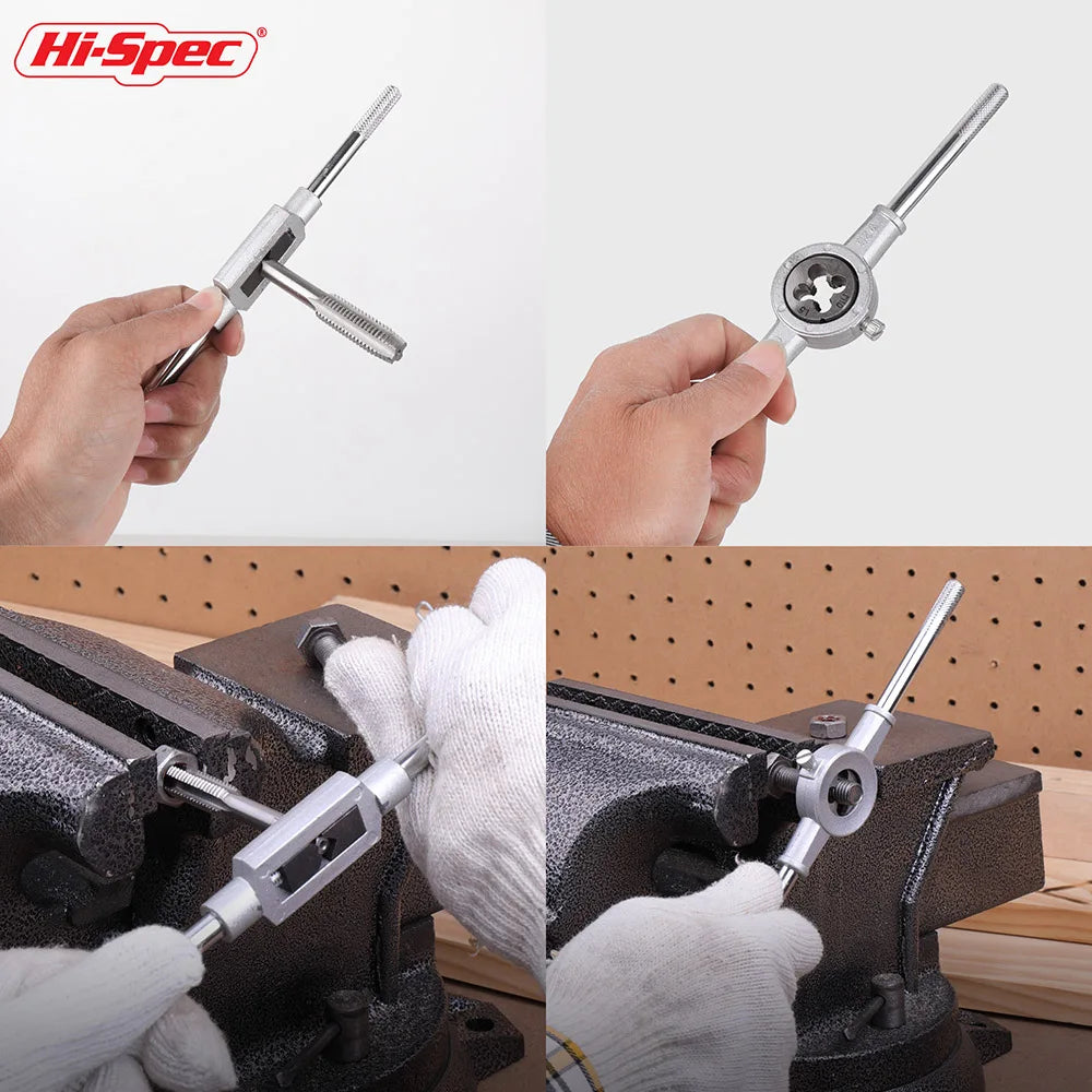 Mechanic Tap and Die Set Thread Kit Hand Screw Thread Tool Kit 