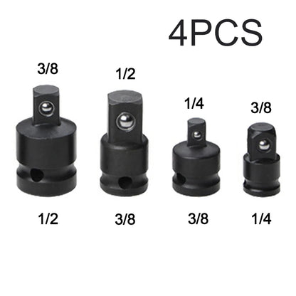 Socket Adapter Reducer Set - 4 Pieces, 1/2" to 3/8", 3/8" to 1/4", 3/4" to 1/2" Impact Drive Repair Tools