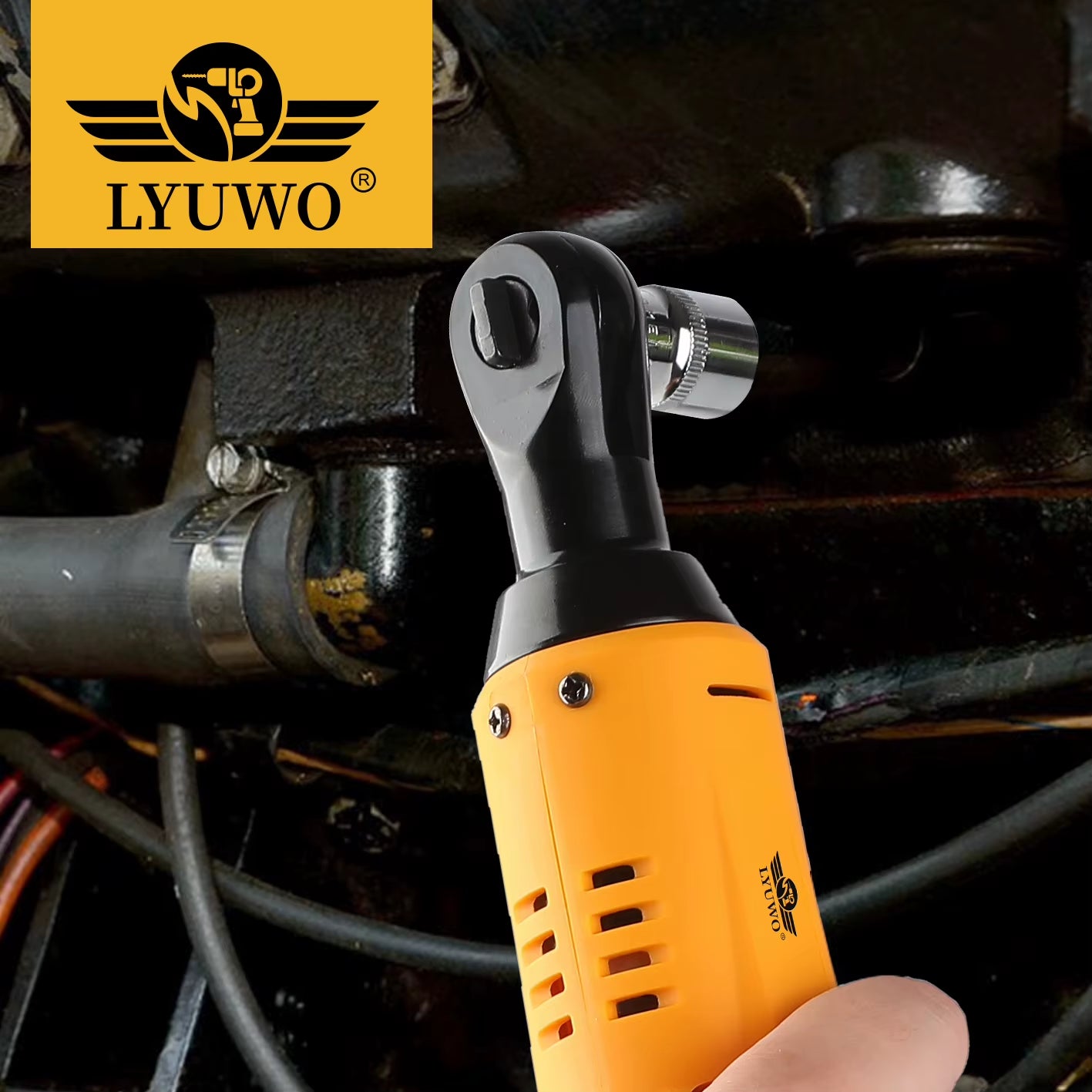 12V  Rechargeable Electric , Ratchet Set, Angle Drill, Screwdriver to Remove Screw Nut for Automobile Maintenance Tool