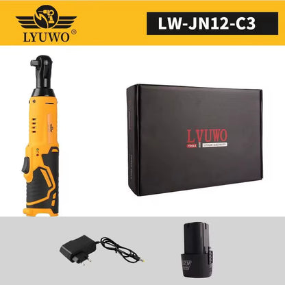 12V  Rechargeable Electric , Ratchet Set, Angle Drill, Screwdriver to Remove Screw Nut for Automobile Maintenance Tool