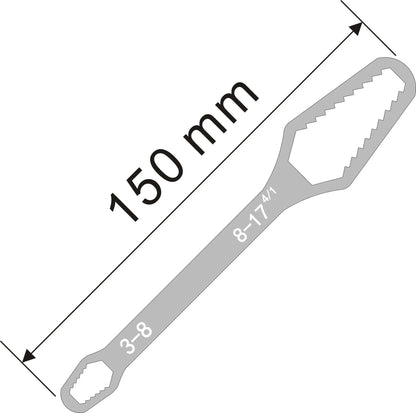 Universal Adjustable Torx Wrench 3-17mm Double-Headed Self-Tightening Tool for Industrial Applications