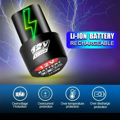  Universal 12V High Capacity Rechargeable Lithium-Ion Battery for Electric