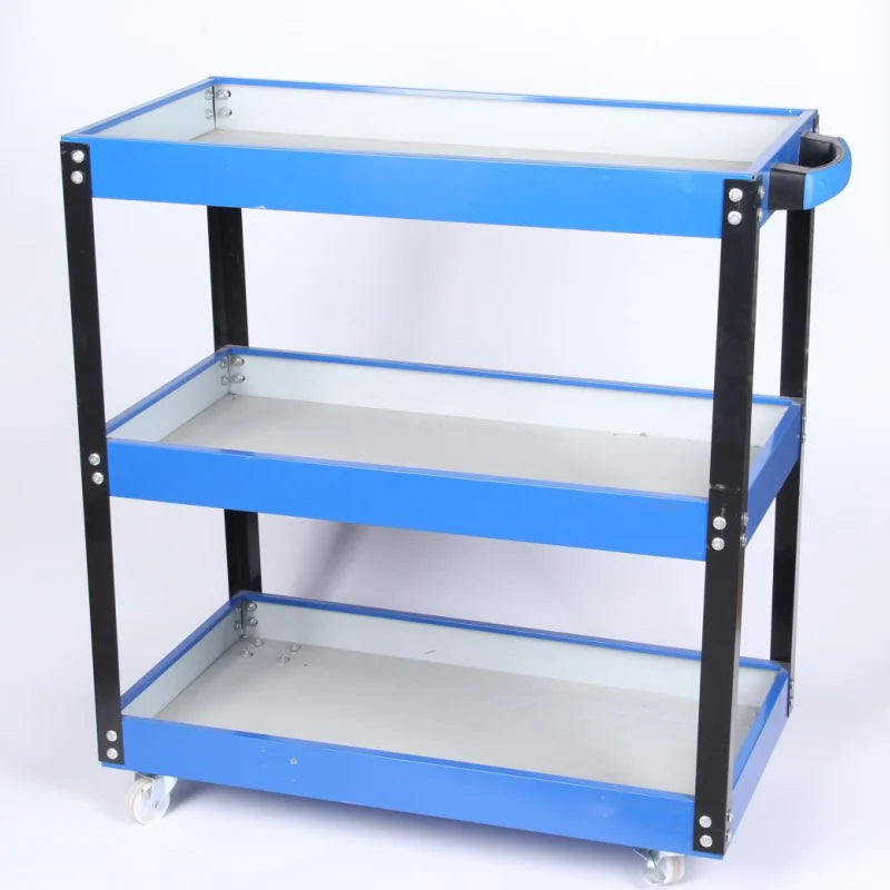 Heavy-Duty Mobile Tool Cart with Wheels - 3-Layer Multifunctional Workshop Tool Storage Solution