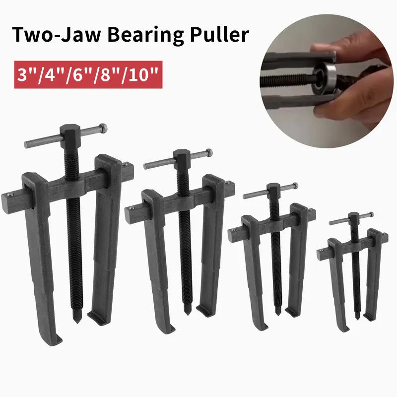 Adjustable 2-Jaw Bearing Puller Extractor Tool for Car Repair - Available in 1 Pack of 3/4/6/8/10 Inch Sizes