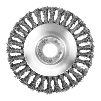 6/8 Inch Steel Wire Rotary Brush Cutter Trimmer Head Sets Weeds Blade Cutter Compatible with String Trimmers, Moss Grass Rust Re
